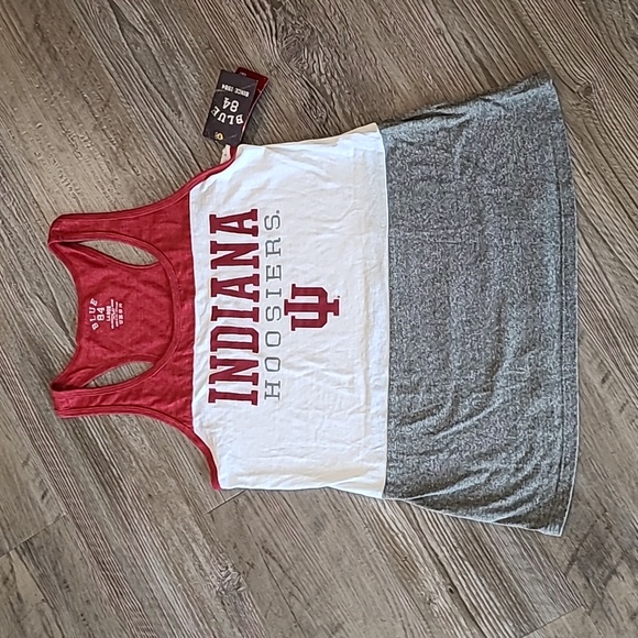 Blue 84 Tops - Indiana Hoosiers Tank Top Size Large